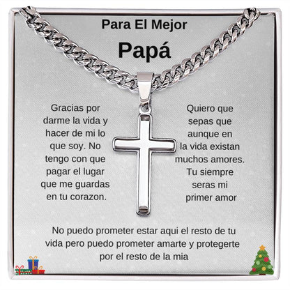 Para El Mejor Papa - Personalized Cross