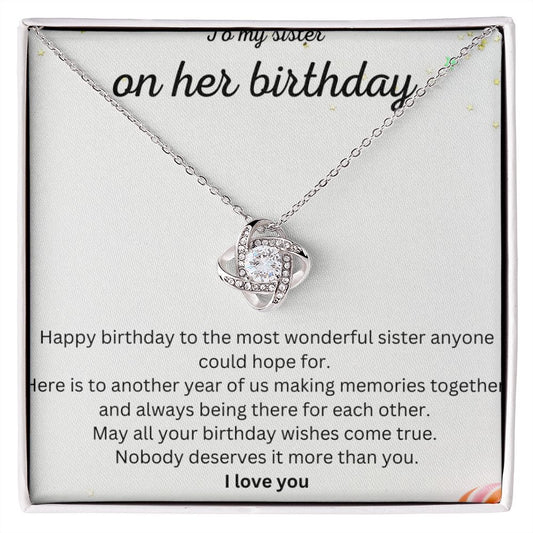 To My Sister On Her Birthday
