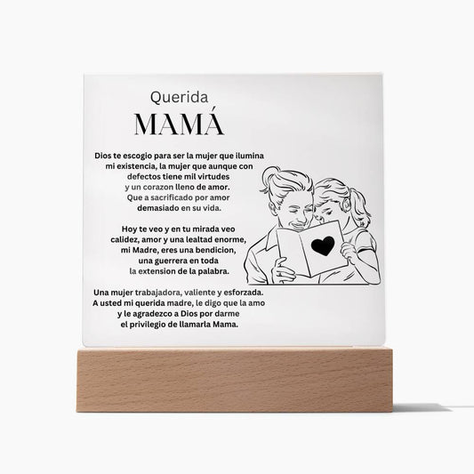Querida Mama - Acrylic Plaque