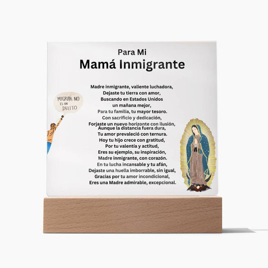 Para Mi Mama Inmigrante - Acrylic Plaque