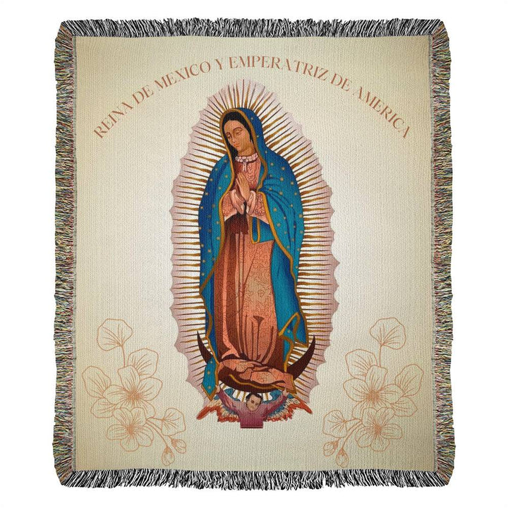 Virgen De Guadalupe V2 - Woven Blanket